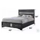 Naima Black Queen Panel Bed with Storage