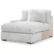 Stupendous Gray 3 Piece Modular Sectional with Chaise