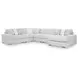 Stupendous Alloy 6 Piece Modular Sectional with Chaise