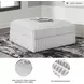 Stupendous Alloy Oversized Accent Ottoman