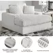 Stupendous Alloy Oversized Chaise