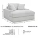 Stupendous Alloy Oversized Chaise