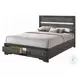 Naima Gray Queen Panel Bed with Storage