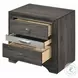 Naima Gray 3 Drawer Nightstand