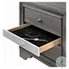 Naima Gray 3 Drawer Nightstand