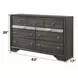 Naima Gray 9 Drawer Dresser