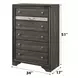 Naima Gray 6 Drawer Chest