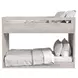 Carlson Washed Linen Full Over Full Bunk Bed