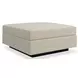 Fusion Beige Upholstered Rectangular Ottoman