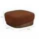 Domina Autumn Red Upholstered Rectangular Ottoman