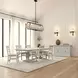 Hampton White 96" Extendable Rectangular Dining Table