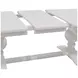 Hampton White 96" Extendable Rectangular Dining Table