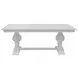 Hampton White 96" Extendable Rectangular Dining Table