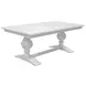 Hampton White 96" Extendable Rectangular Dining Table