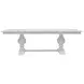 Hampton White 96" Extendable Rectangular Dining Table