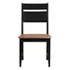 Austin Natural Mango and Black Rectangular Dining Room Set