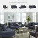 Bixler Navy Corner Chaise