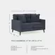 Bixler Navy 57" Loveseat