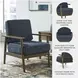 Bixler Navy Accent Chair