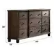 Baudouin Weathered Oak 9 Drawer Dresser