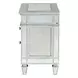 Varian Silver 3 Drawer Nightstand