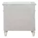 Varian Silver 3 Drawer Nightstand