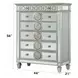 Varian Silver 6 Drawer Chest