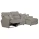 McPherson Buff and Winter 3 Piece Modular Power Reclining RAF Chaise Sectional with USB Charging