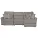 McPherson Buff and Winter 3 Piece Modular Power Reclining RAF Chaise Sectional with USB Charging