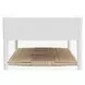 Cleo White Rectangular Coffee Table