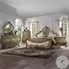 Ragenardus Vintage Oak King Upholstered Panel Bed