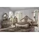 Ragenardus Vintage Oak Queen Upholstered Panel Bed