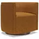 Ingrid Orange Upholstered Swivel Chair