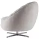 Lucille Beige Upholstered Swivel Chair