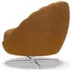 Lucille Orange Upholstered Swivel Chair