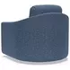 Liz Blue Upholstered Swivel Chair