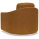 Liz Orange Upholstered Swivel Chair