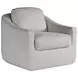 Liz Ivory Upholstered Swivel Chair
