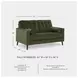 Reveon Lakes Green 61" Loveseat