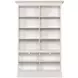 Structures White Double Bookcase with 12 Shelves