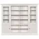 Structures Quad White 4 Door Entertainment Bookcase