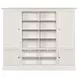 Structures Quad White 4 Door Entertainment Bookcase