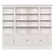 Structures Quad White Display Bookcase with 16 Shelves