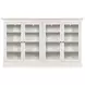 Structures Quad White 106" Display Cabinet with 4 Doors