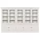 Structures Quintuple White 131" Display Cabinet with 10 Doors