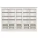 Structures Quintuple White 30 Shelves Display Bookcase