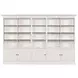 Structures Quintuple White 30 Shelves Display Bookcase
