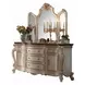 Picardy Antique Pearl and Cherry Oak 5 Drawer Dresser