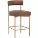 Astellan Bravo Cognac Upholstered Counter Height Stool