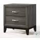 Valdemar Brown Fabric and Weathered Gray Upholstered Bedroom Set